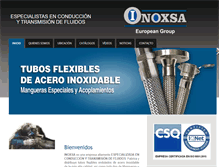 Tablet Screenshot of inoxsa.com